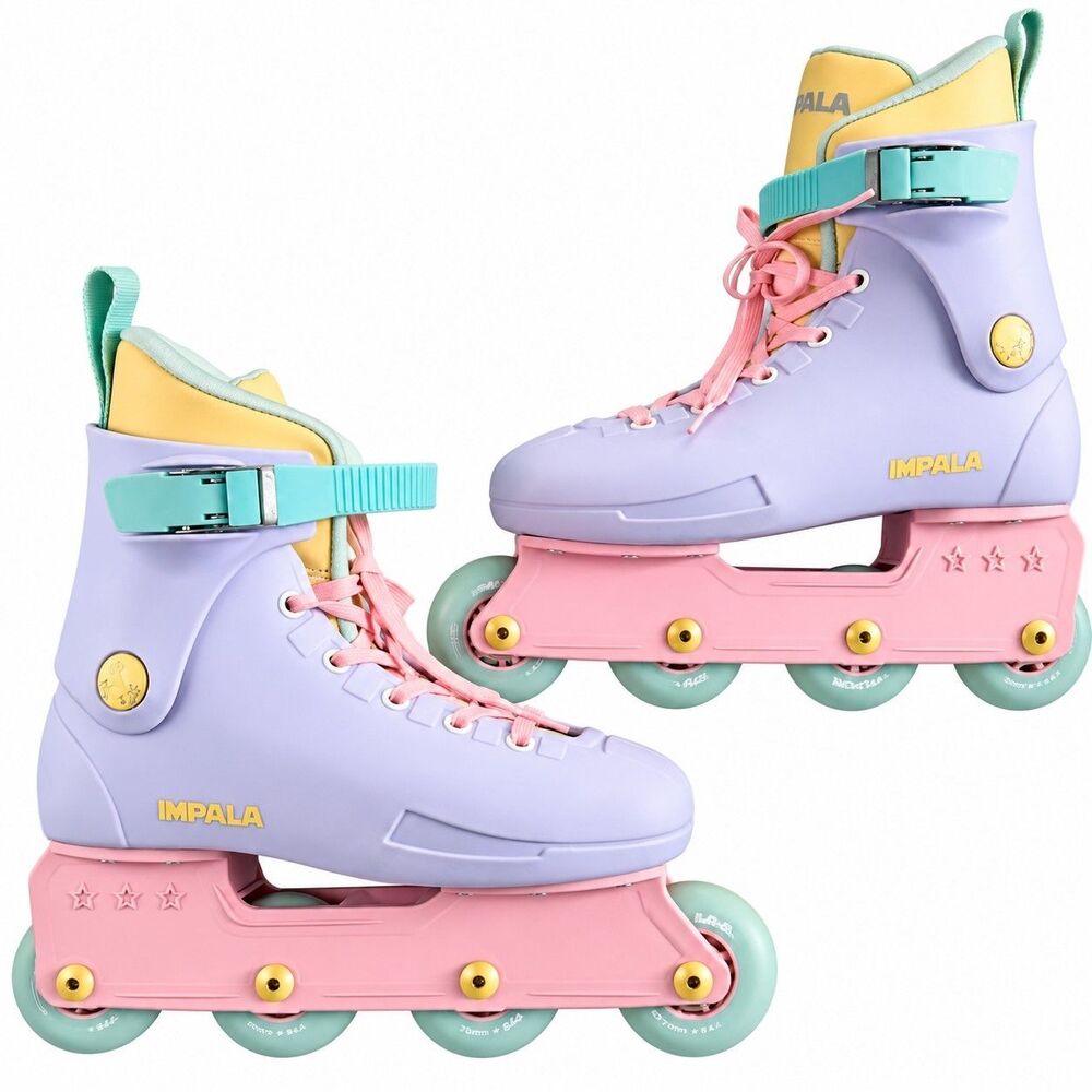 Impala Lightspeed Inline Roller Skates Fairy Floss Ankle Boots Pastel Size 7